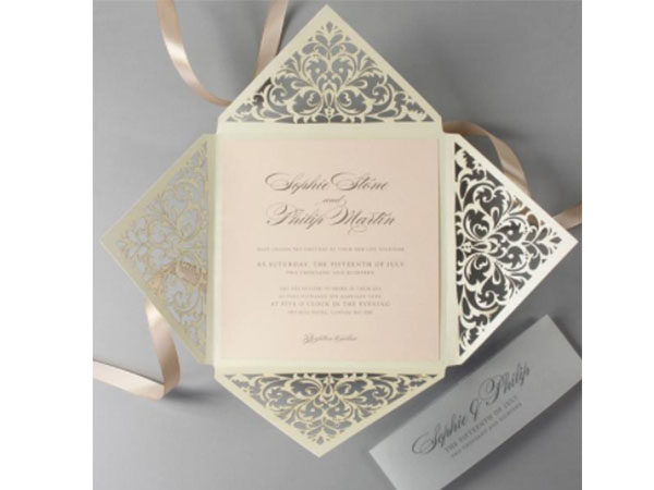 Laser Cut Wedding Invitation