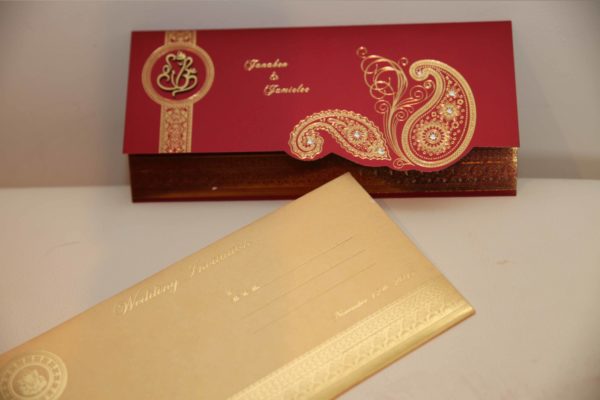 Hindu wedding Cards Red-04
