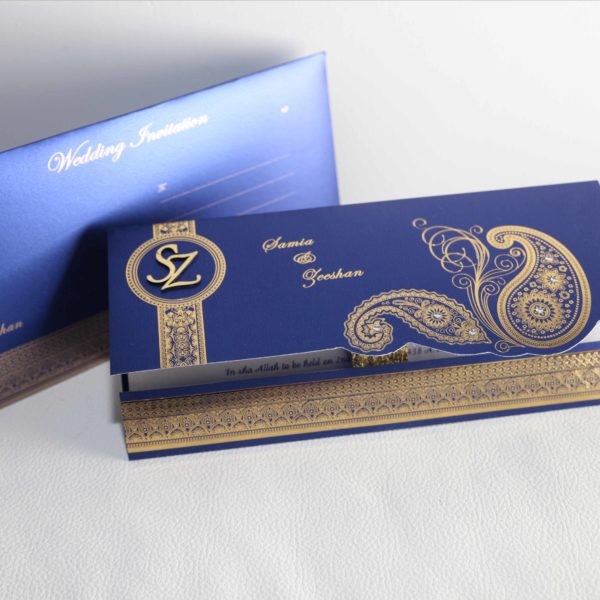Muslim wedding Cards Blue_05