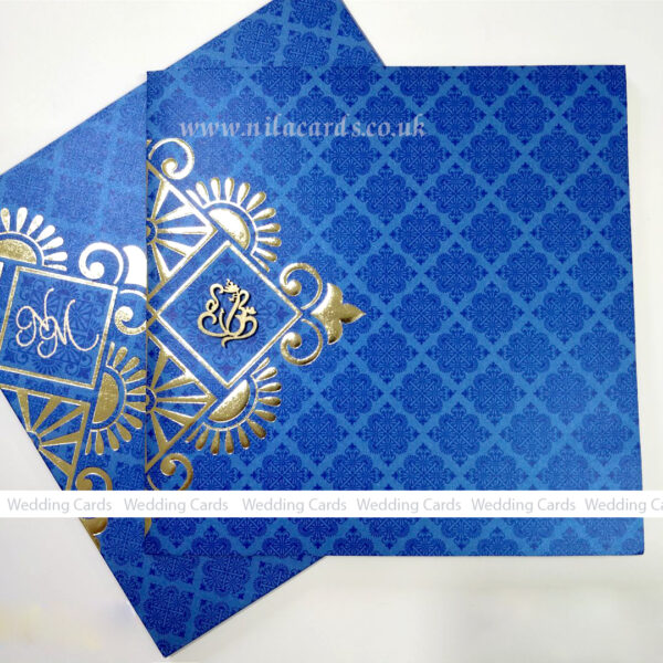 Bluish Wedding Invitation