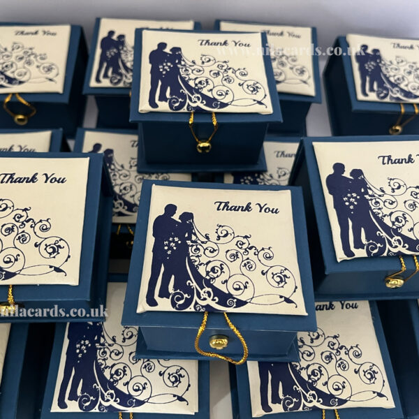 Navy Blue RB Favour Box