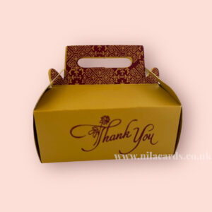 Suitcase Model Gold Favour Box
