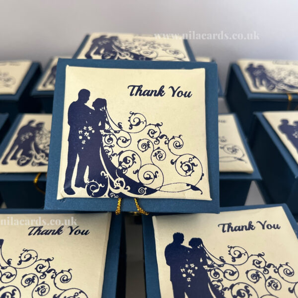 Navy Blue RB Favour Box